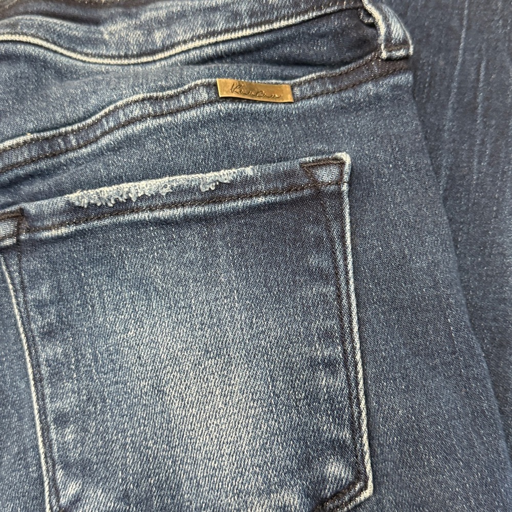 KanCan High Rise Dark Wash Flare Jeans - Picture 13 of 15
